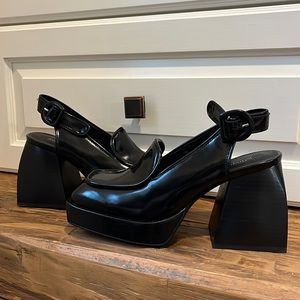 Jeffrey Campbell size 6.5 platform Mules — worn once